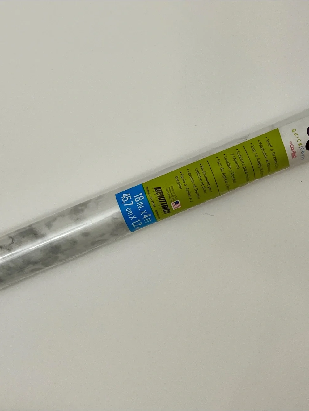 QC adhesive shelf